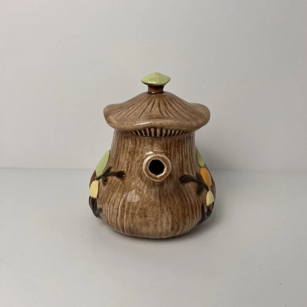 VTG Arnel's Mushroom Teapot Dark Lid Salt & Pepper Shaker Set Ceramic - Picture 11 of 16